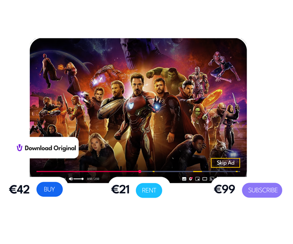 OTT vod white label vodevo monetization avod svod tvod freemium