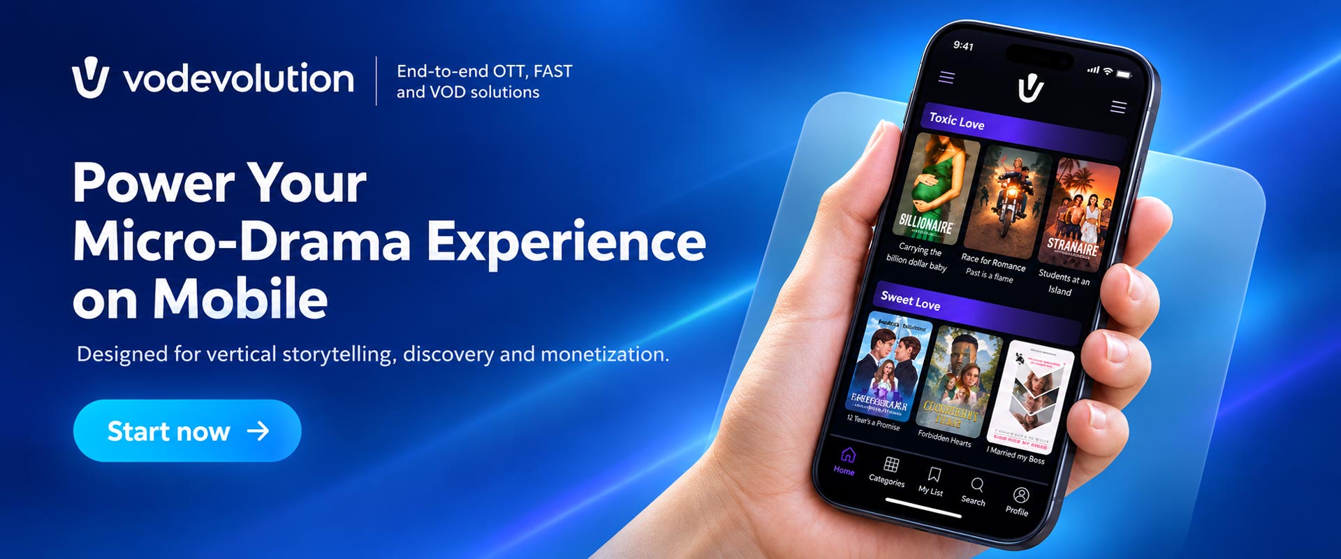 Micro-Drama OTT vertical application ios android