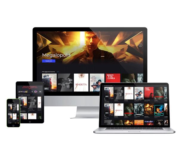 Vodevolution piattaforma OTT per TV e media su diverse applicazioni smart tv